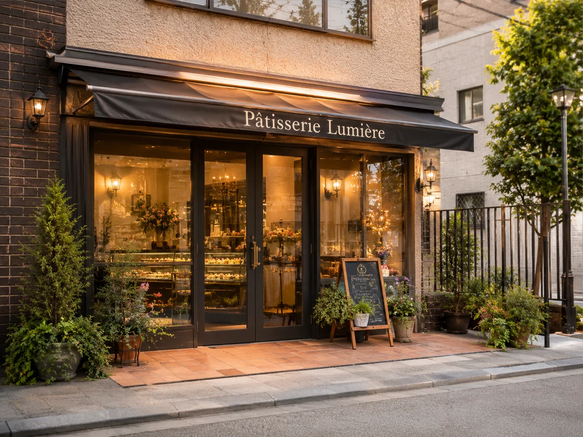 パティスリー・ルミエールの店舗外観